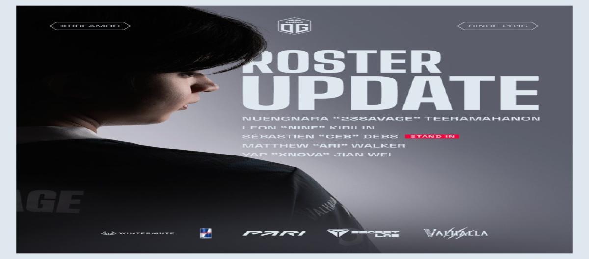 OG announces Dota 2 roster changes for the new year