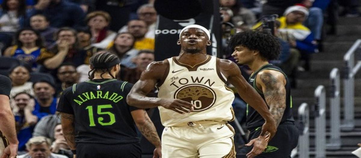 Jimmy Butler scored 24 points as the Warriors defeated the Pelicans 104-96.