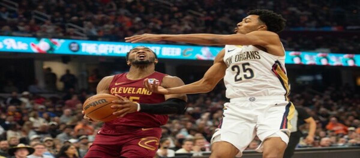 With multiple Cavaliers players scoring in double figures, the Cavaliers defeated the Pelicans 141-118.