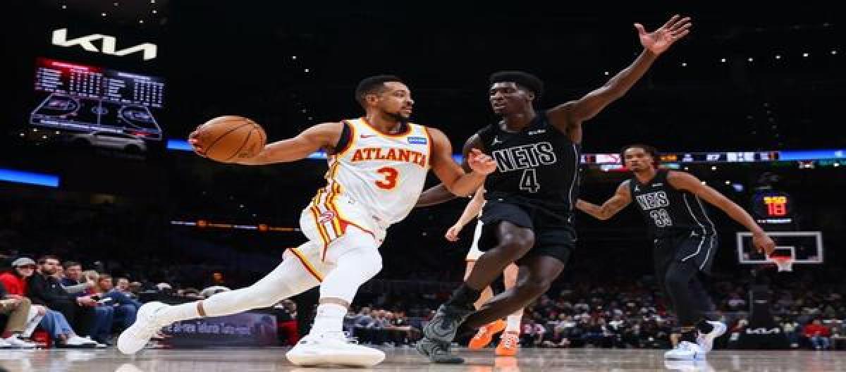 Minott's 24 points weren't enough to secure a 108-97 victory for the Hawks over the Nets.