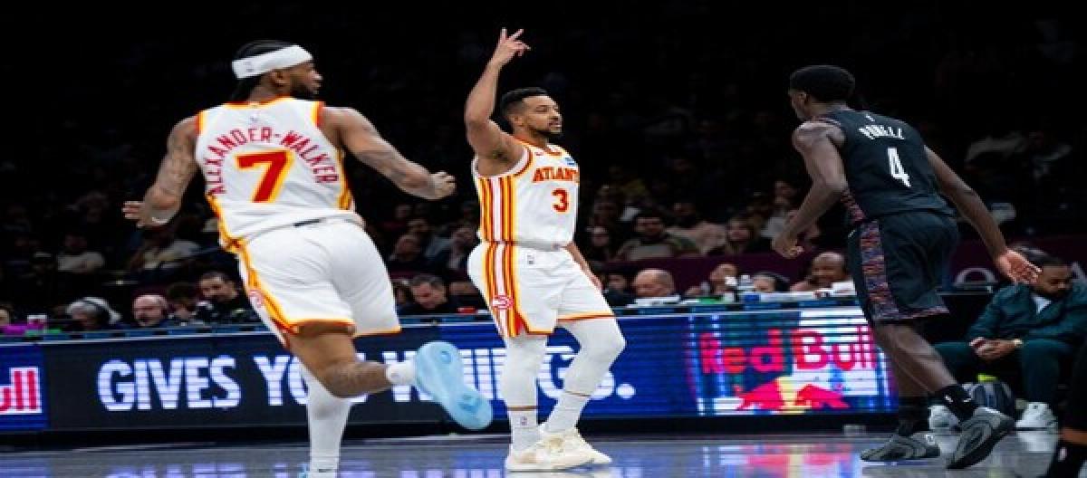 McCollum scored 25 points and Walker added 21, as the Hawks defeated the Nets 141-107.