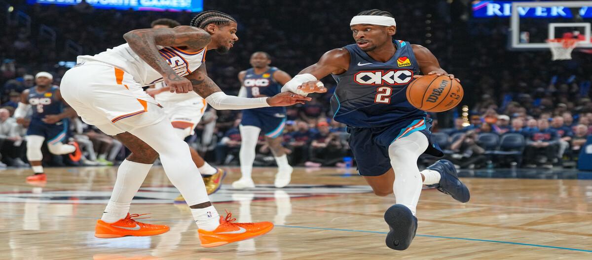 Alexander scored 37 points as the Thunder easily defeated the Suns 120-107.