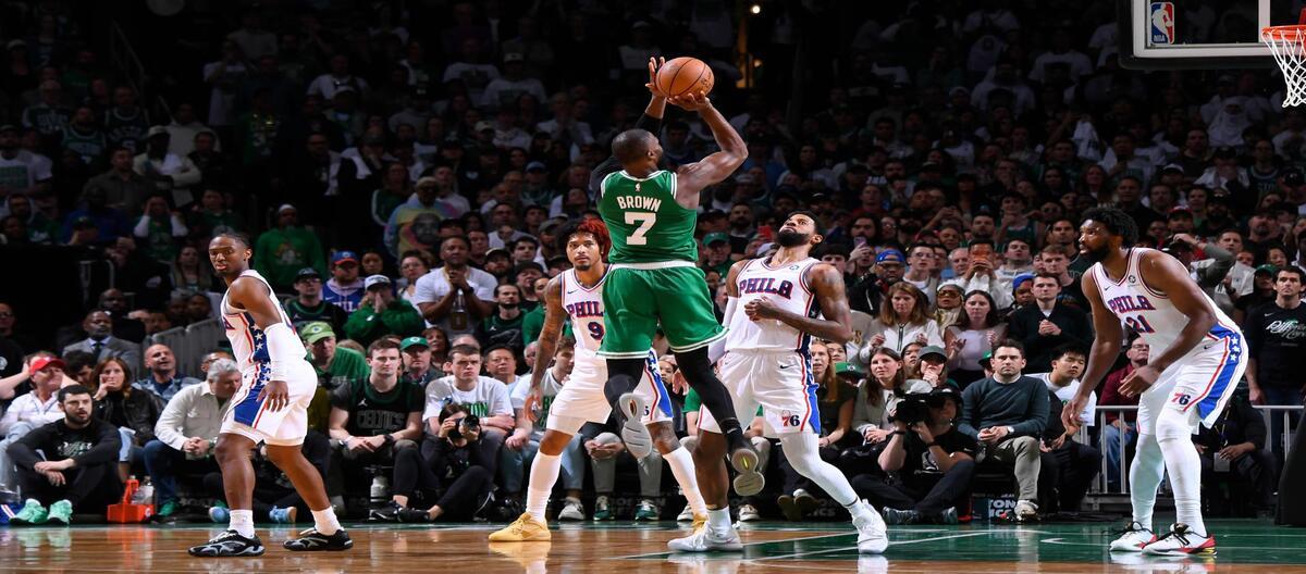 Embiid's 34 points shone as the 76ers easily defeated the Celtics 109-100.
