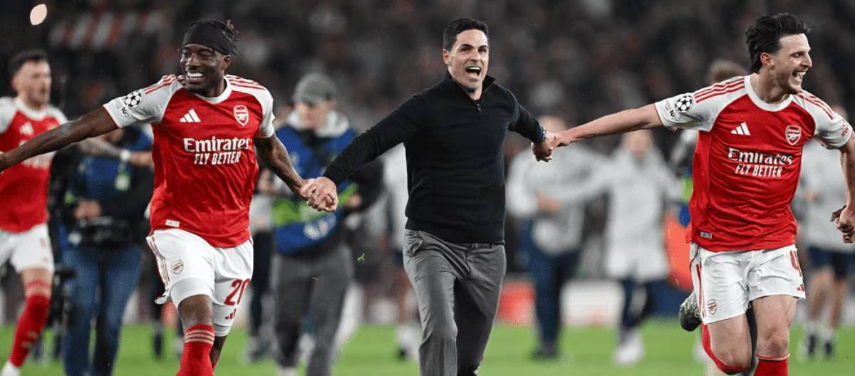 Arsenal reach the Champions League final after 20 years; Arteta praises it as the most wonderful night ever.