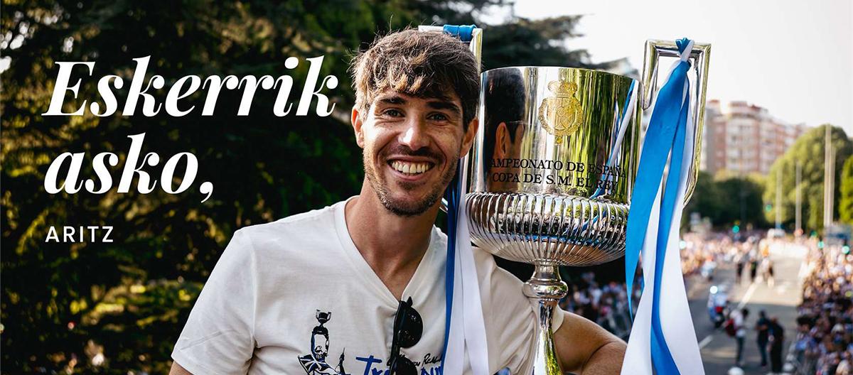 Aritz Elustondo will leave the club this summer after his contract expires, ending his 12-year career with Real Sociedad. 