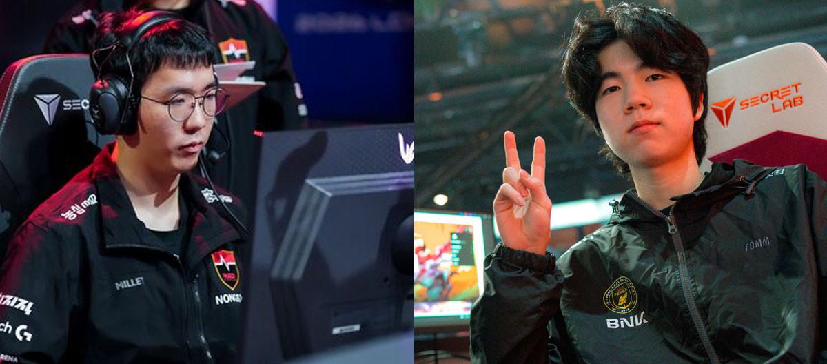 英雄联盟：BNK FEARX 和 NS RedForce 将互换 ADC 选手 Diable 和 Taeyoon。