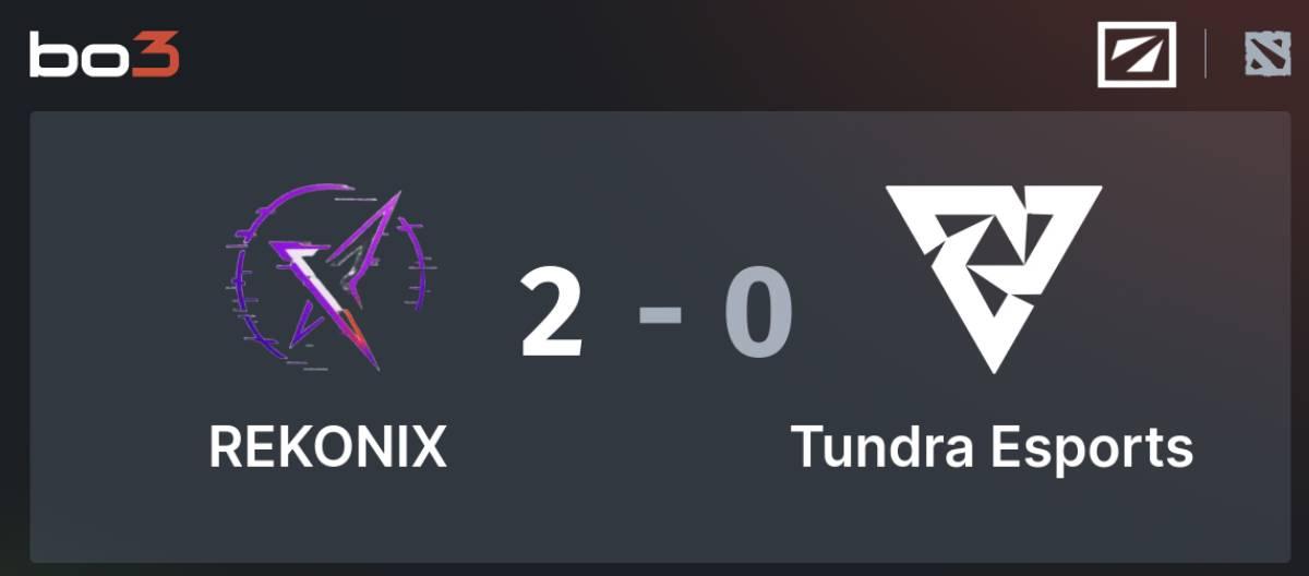 DreamLeague S29爆出冷门　REKONIX 2-0击败Tundra