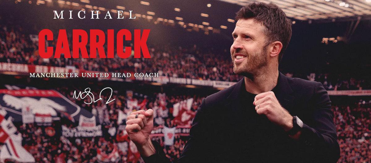 Michael Carrick officially confirmed as Manchester United's new permanent manager..