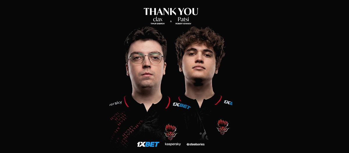 Sangal official statement: Patsi and clax have been removed from the starting lineup.