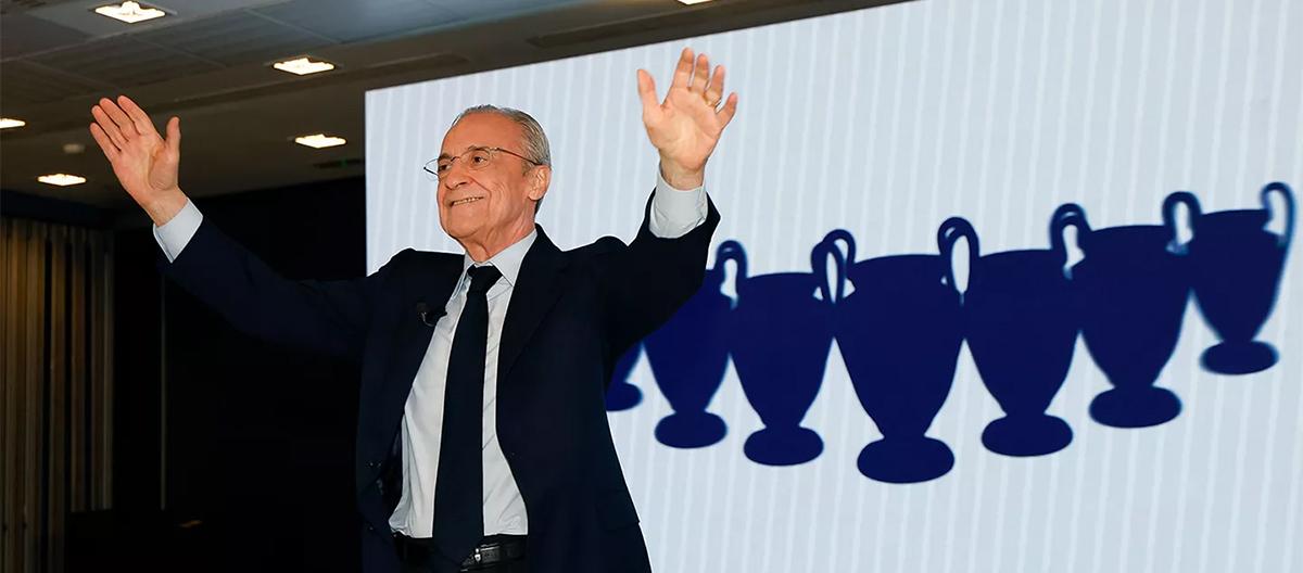 Official: Florentino Pérez has been re-elected as Real Madrid president and will serve until 2030.