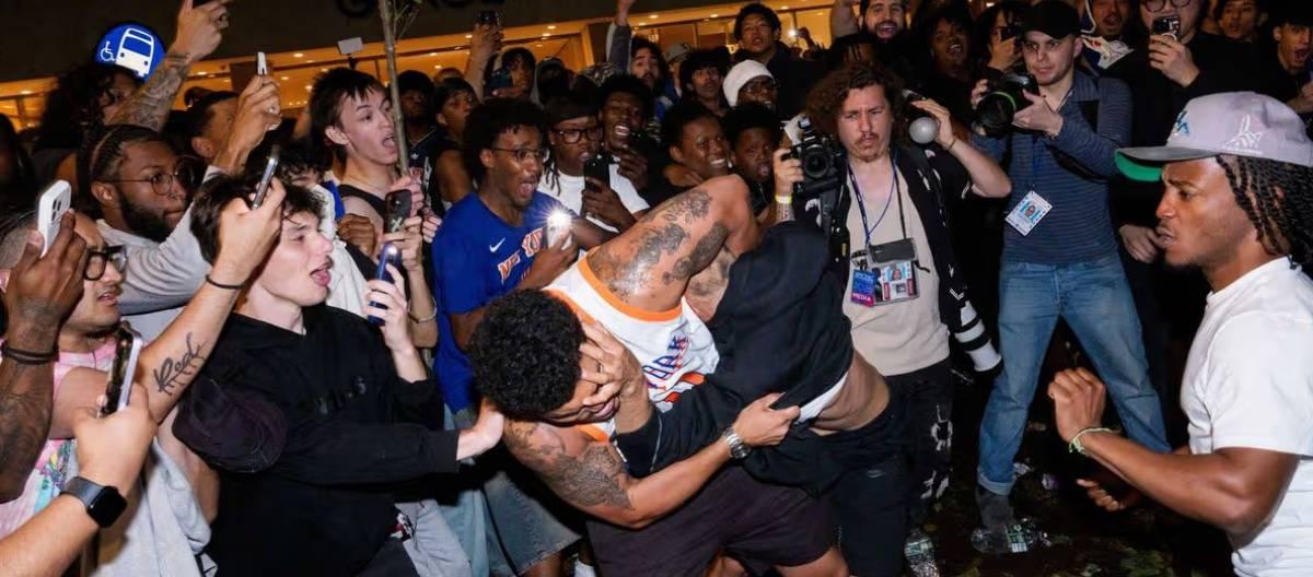 Following the NBA Finals, clashes broke out with fans, and several players, including Wambanjama, condemned the street violence.