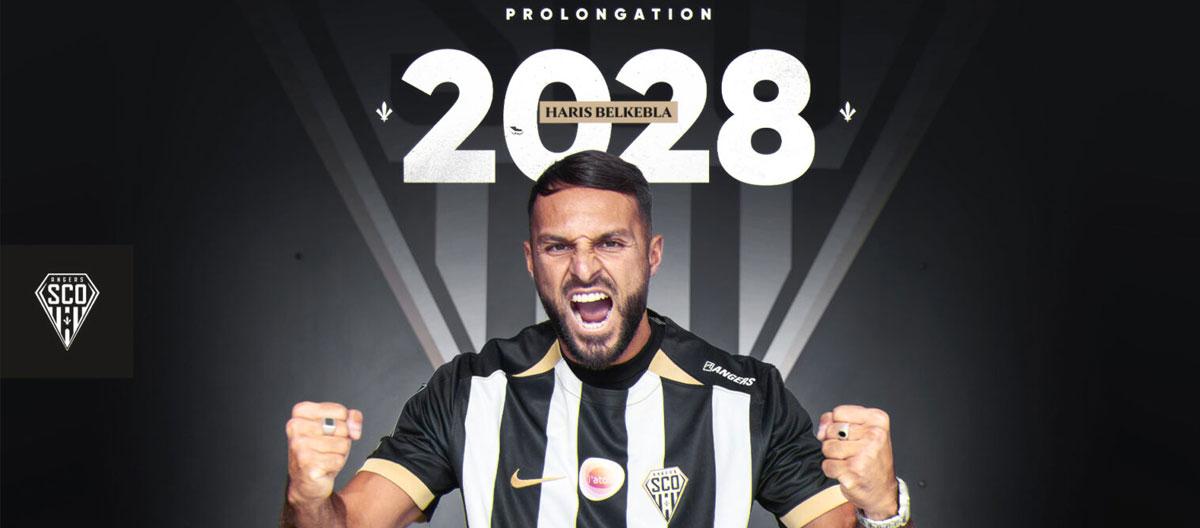 Angers completes contract extension with its captain Haris Belkebla..