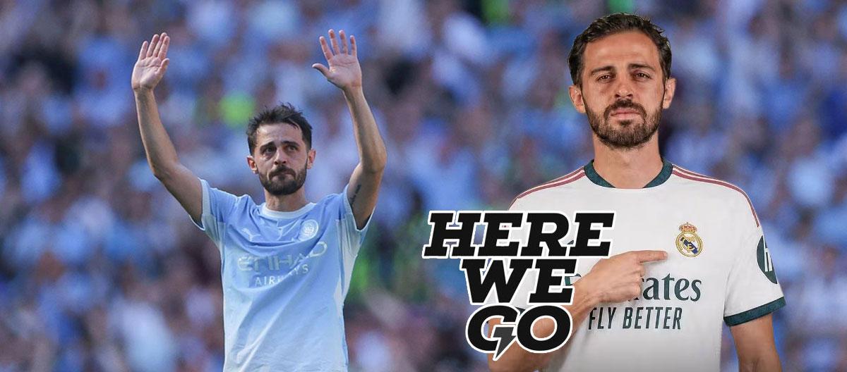 Manchester City's legendary attacking midfielder Bernardo Silva will join Real Madrid on a free transfer..
