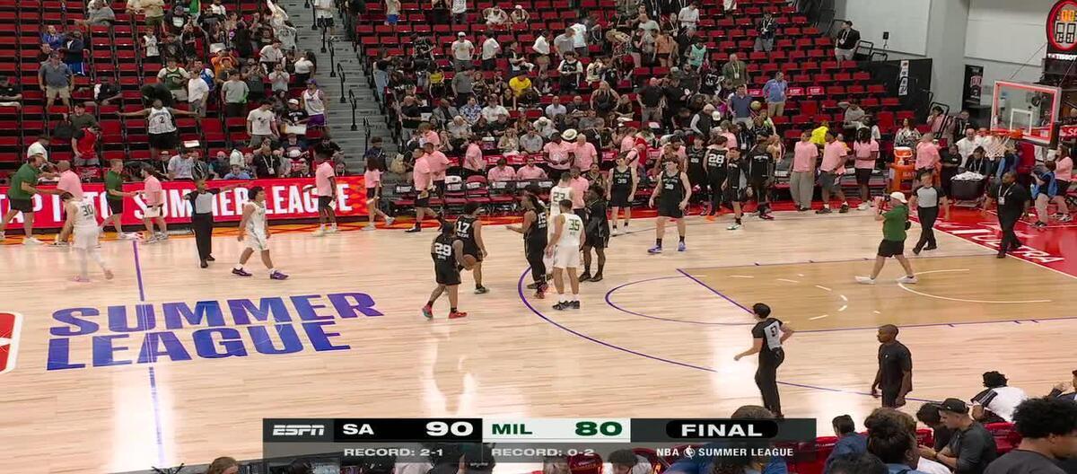 2026 NBA Summer League: RJ Davis scores 20 points as Spurs defeat Bucks 90-80