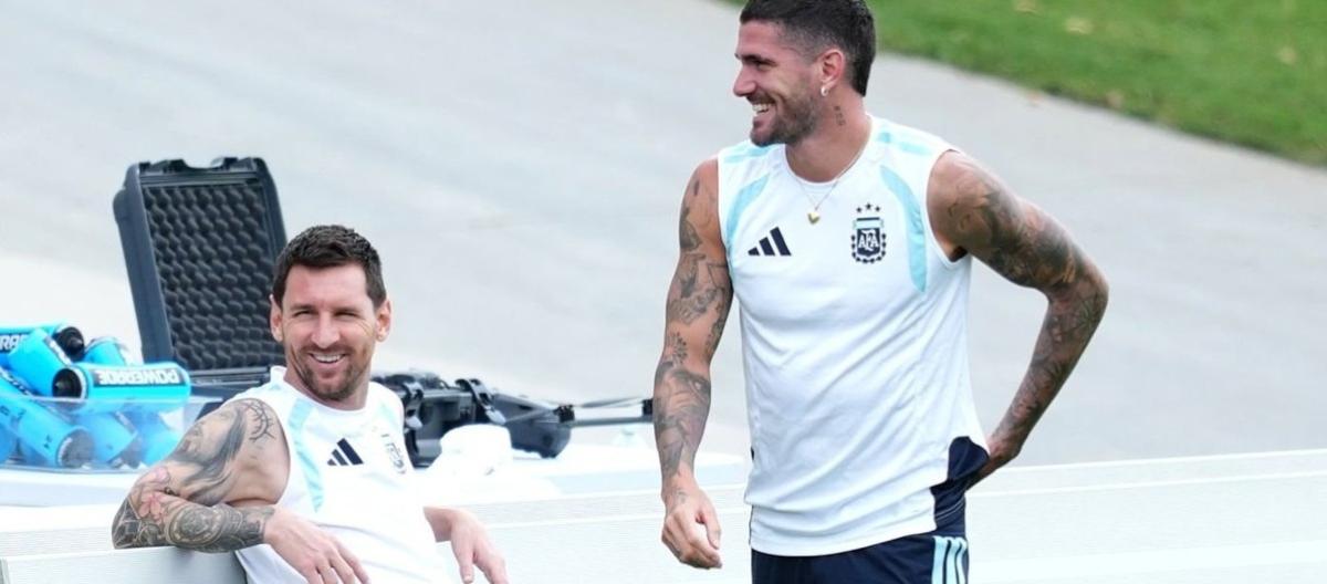 De Paul is pleased that Messi enjoys participating in the World Cup.