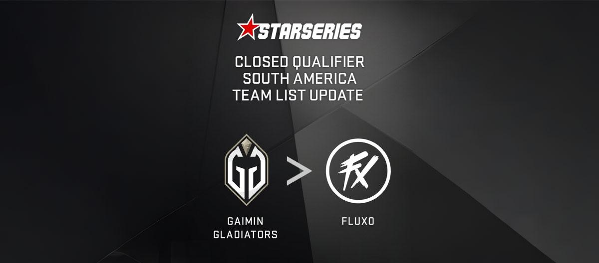 CS2：Fluxo将取代Gaimin Gladiators参加StarLadder秋季赛南美洲预选赛..
