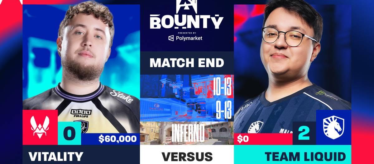 BLAST Bounty Tournament Season 2: Vitality suffers defeat and is eliminated.