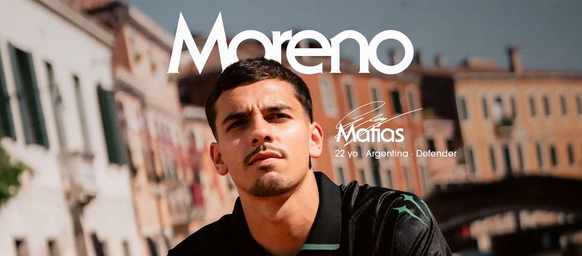 Fiorentina defender Matías Moreno officially joins Venezia on-loan..