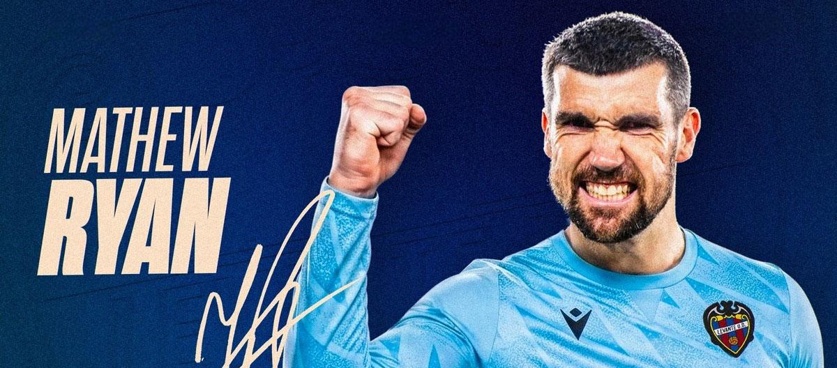 Levante triggered Australia international goalkeeper Mathew Ryan's contract extension clause..