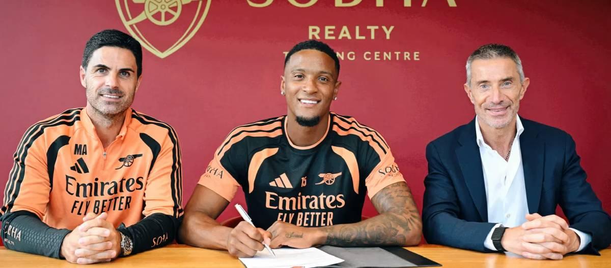 Arsenal have officially announced the signing of England international defender Konsa.
