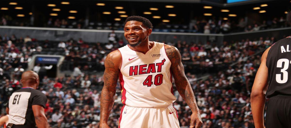The Heat's all-time top five rebounders: Haslem is first, Adebayo is close behind.