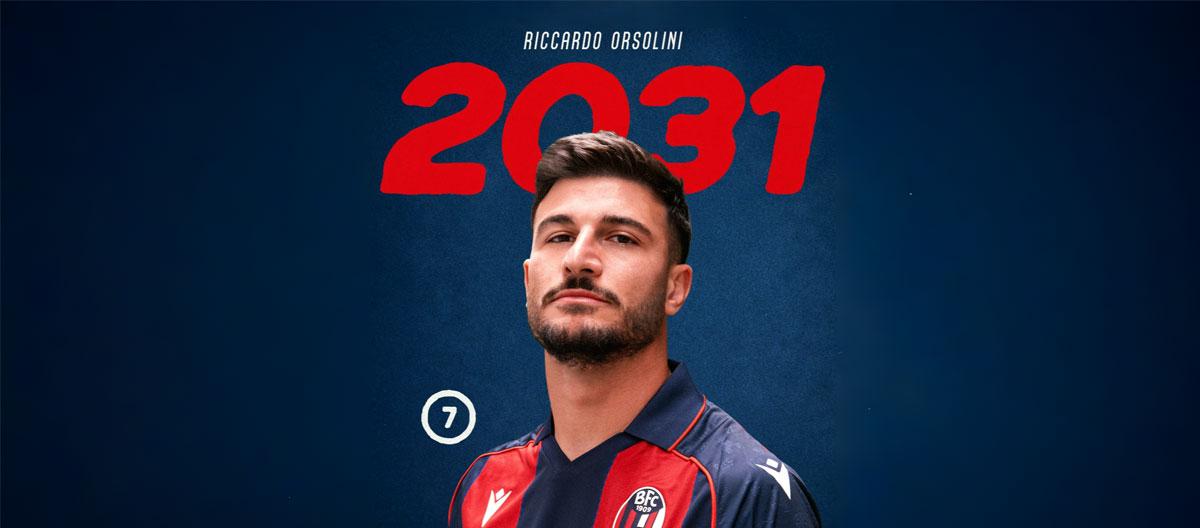 Bologna completes contract extension with their captain Riccardo Orsolini..