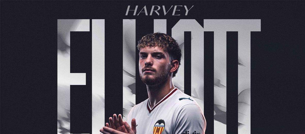 Liverpool's attacking midfielder Harvey Elliott officially joins Valencia on-loan..