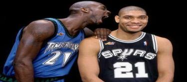 NBA历史最强21号球员之争：邓肯VS加内特 谁的荣誉更辉煌？