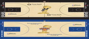 NBA总决赛球场重启经典设计 奖杯图案与手写体标志回归