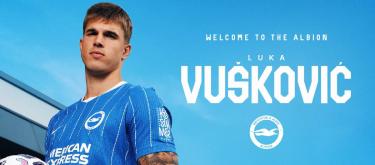 Luka Vuskovic has officially joined Brighton and signed a five-year contract with the club.