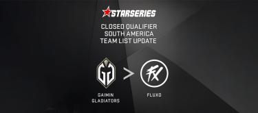 Counter Strike 2: Fluxo to replace Gaimin Gladiators at the StarLadder Fall South America Closed Qualifers..