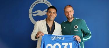 Brighton completes contract extension with Paraguay international midfielder Diego Gómez..